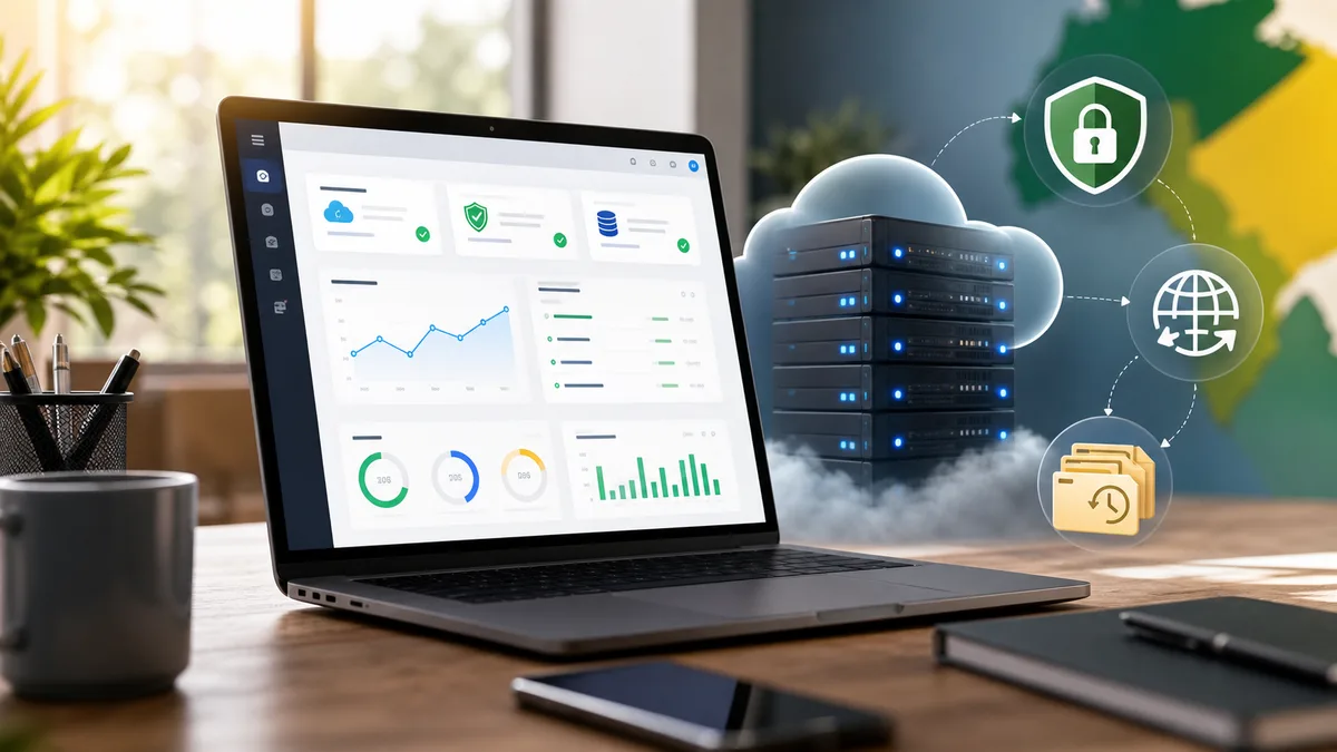 Painel de hospedagem WordPress com VPS, SSL, DNS e backups